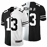 Nike Browns 13 Odell Beckham Jr. Black And White Split Vapor Untouchable Limited Jersey Dyin,baseball caps,new era cap wholesale,wholesale hats
